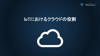 IoTにおけるクラウドの役割
 