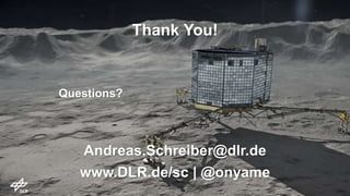 > PyData Seattle 2017 > A. Schreiber • Provenance for Reproducible Data Science > 06.07.2017DLR.de • Chart 39
Thank You!
Questions?
Andreas.Schreiber@dlr.de
www.DLR.de/sc | @onyame
 