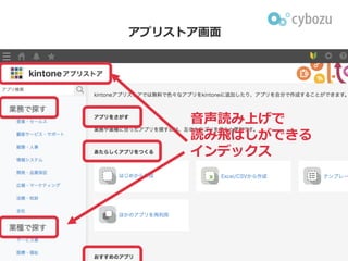kintoneとアクセシビリティ
 