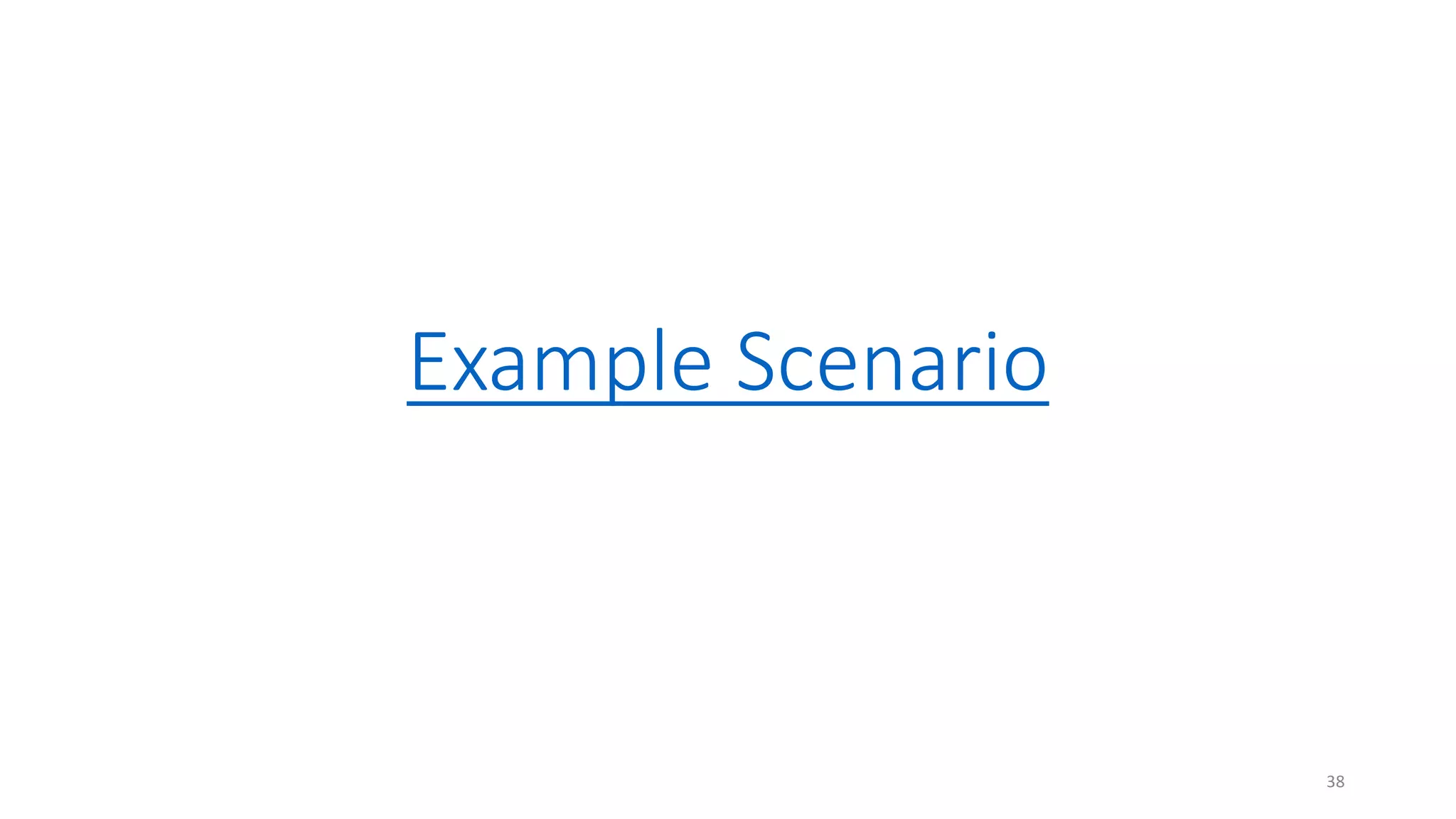 Example Scenario
38
 