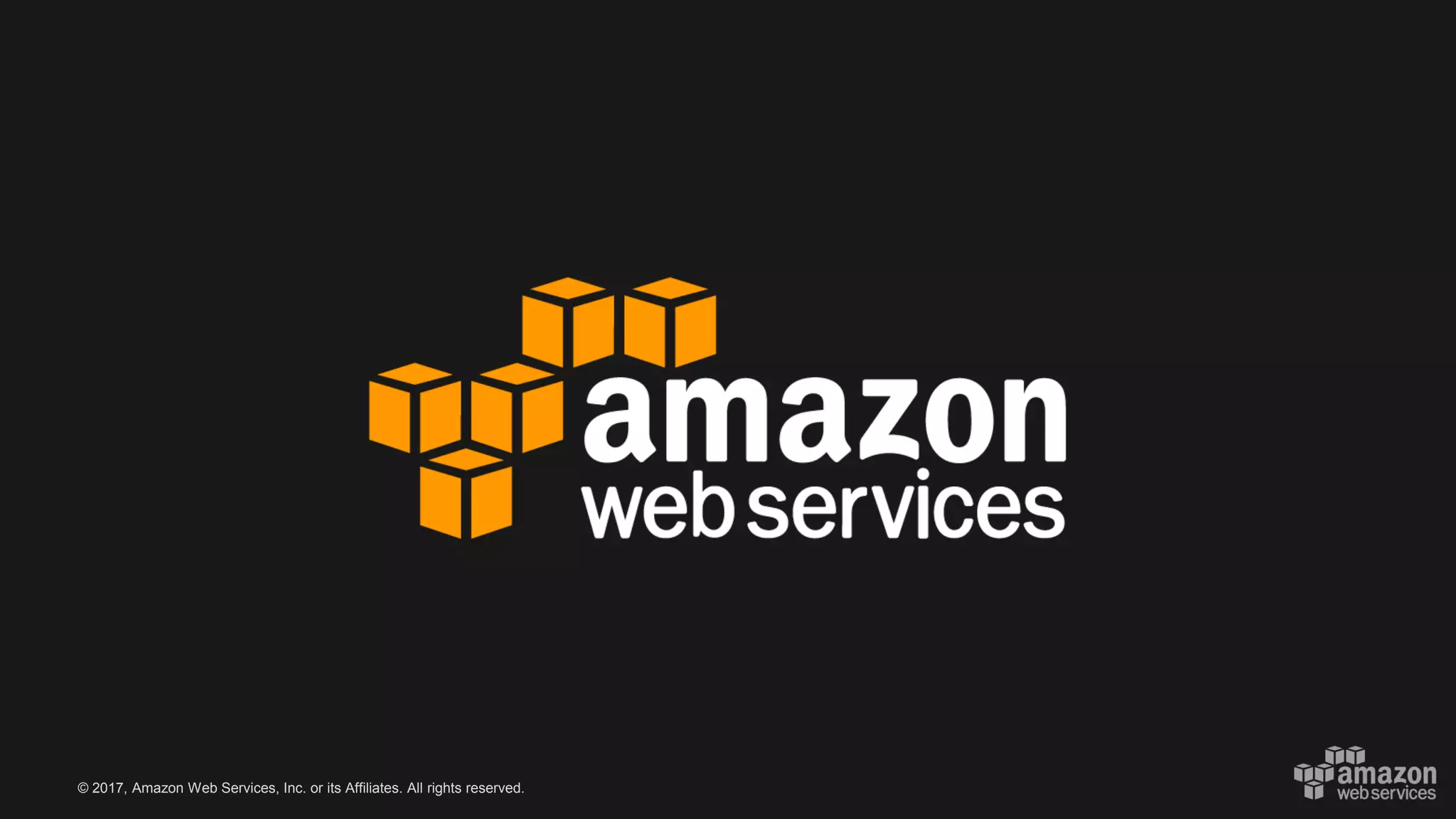 © 2017, Amazon Web Services, Inc. or its Affiliates. All rights reserved.
 