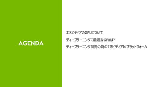 3
AGENDA
̥ӥǥGPUˤĤ
ǥ`ץ`˥󥰤mGPU?
ǥ`ץ`˥_kΞΥ̥ӥǥDLץåȥե`
 