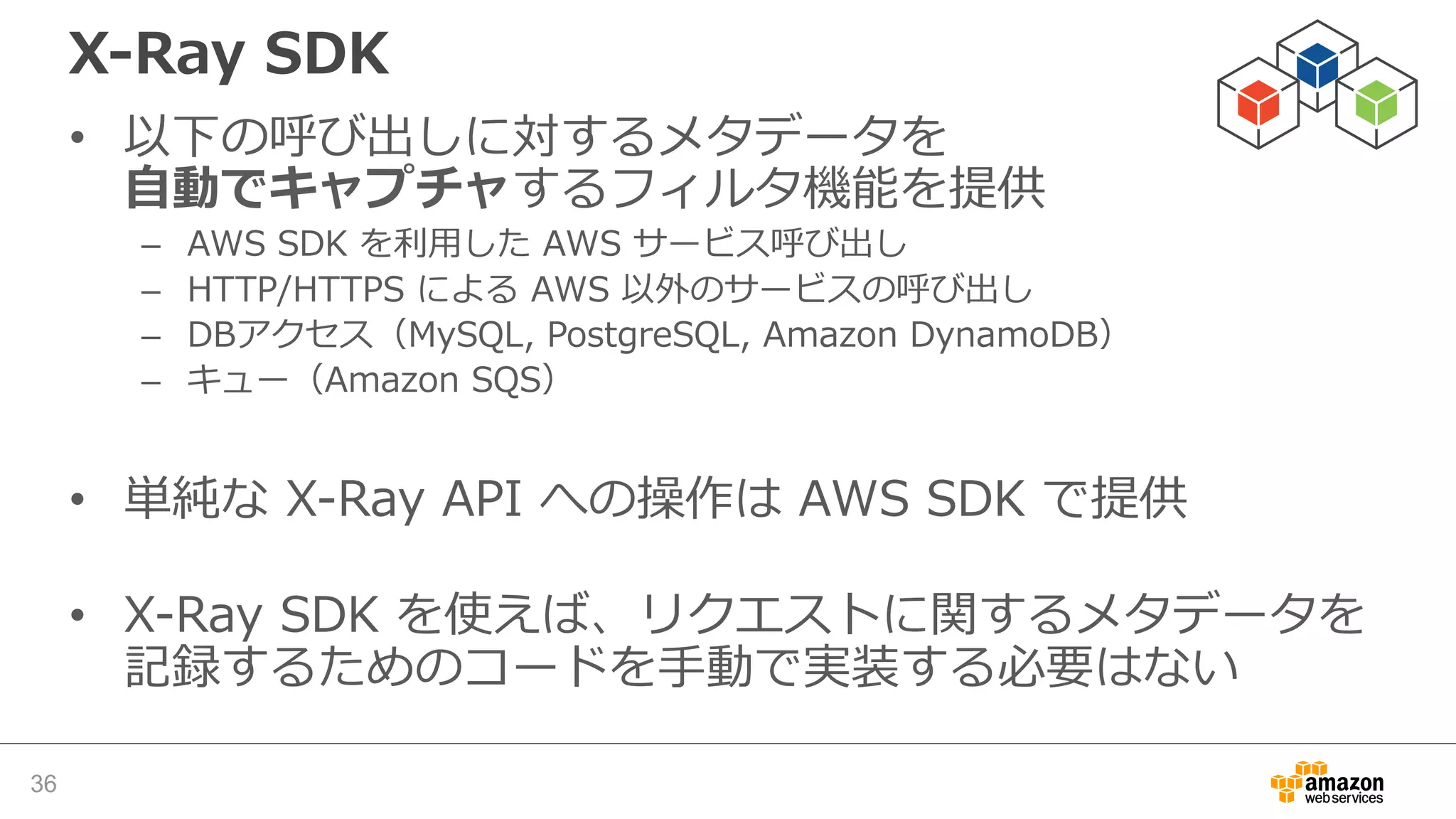 AWS X-Ray 動作の全体像
 