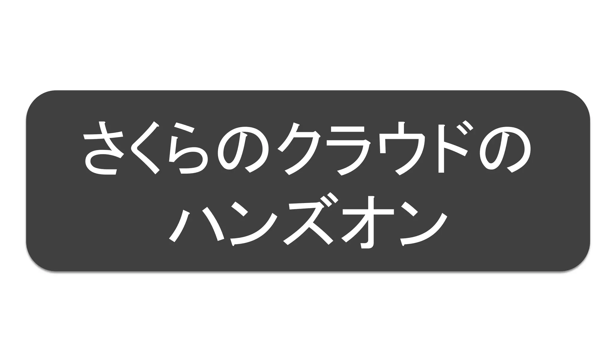 30
さくらのクラウドの
ハンズオン
 