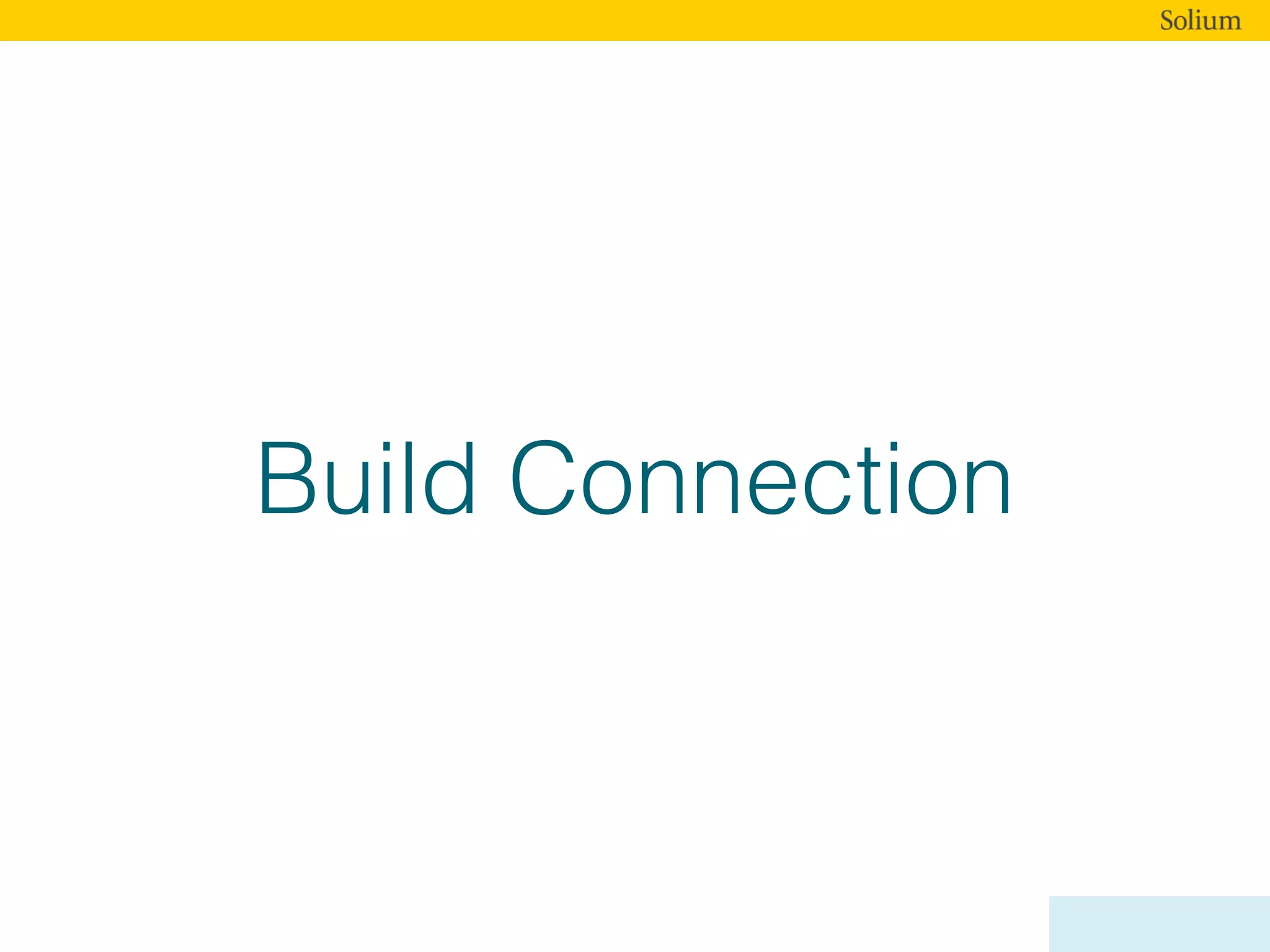 Build Connection
 