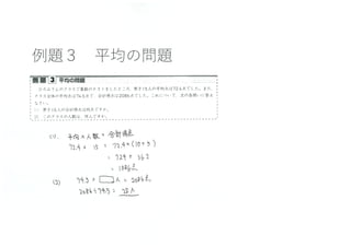小4下算数 平均とグラフ