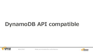 AWS Black Belt Online Seminar 2017 Amazon DynamoDB 