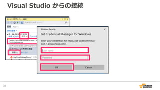 Visual Studio からの接続
38
 
