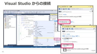 Visual Studio からの接続
40
 