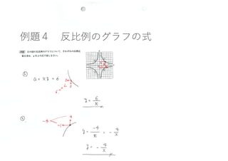 中1数学 反比例 比例と反比例のまとめ