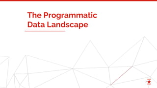 7
The Programmatic
Data Landscape
 