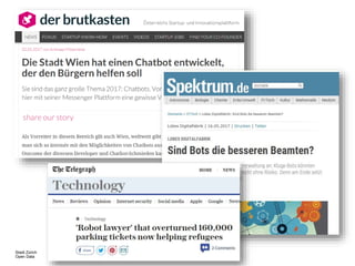 Die Verwaltung wird unsichtbar
24. August 2017, Seite 37
Stadt Zürich
Open Data
 