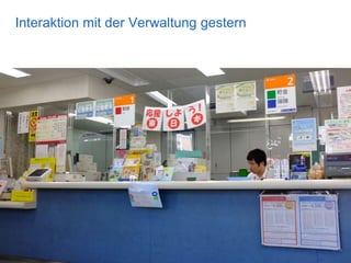 Die Verwaltung wird unsichtbar
24. August 2017, Seite 5
Stadt Zürich
Open Data
Interaktion mit der Verwaltung gestern
 