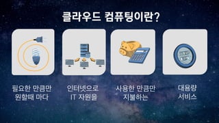 IT
클라우드 컴퓨팅이란?
 