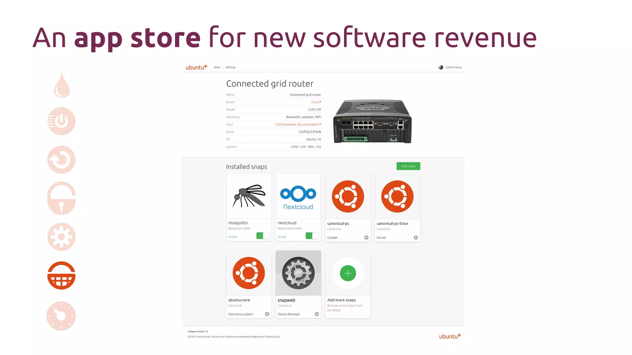 An app store for new software revenue
 