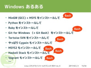 今さら聞けない Linux コマンドラインツールテクニック その1 Rev 4