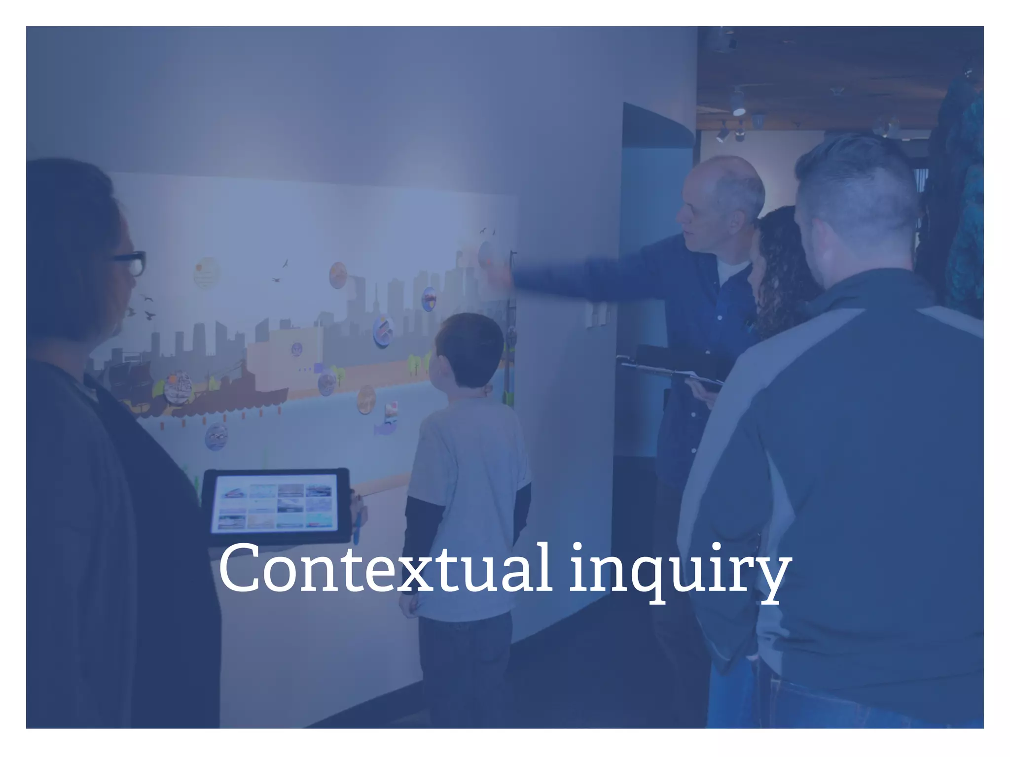 Contextual inquiry
 