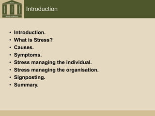 Stress Management: An Army Officer's Perspective Slide 3