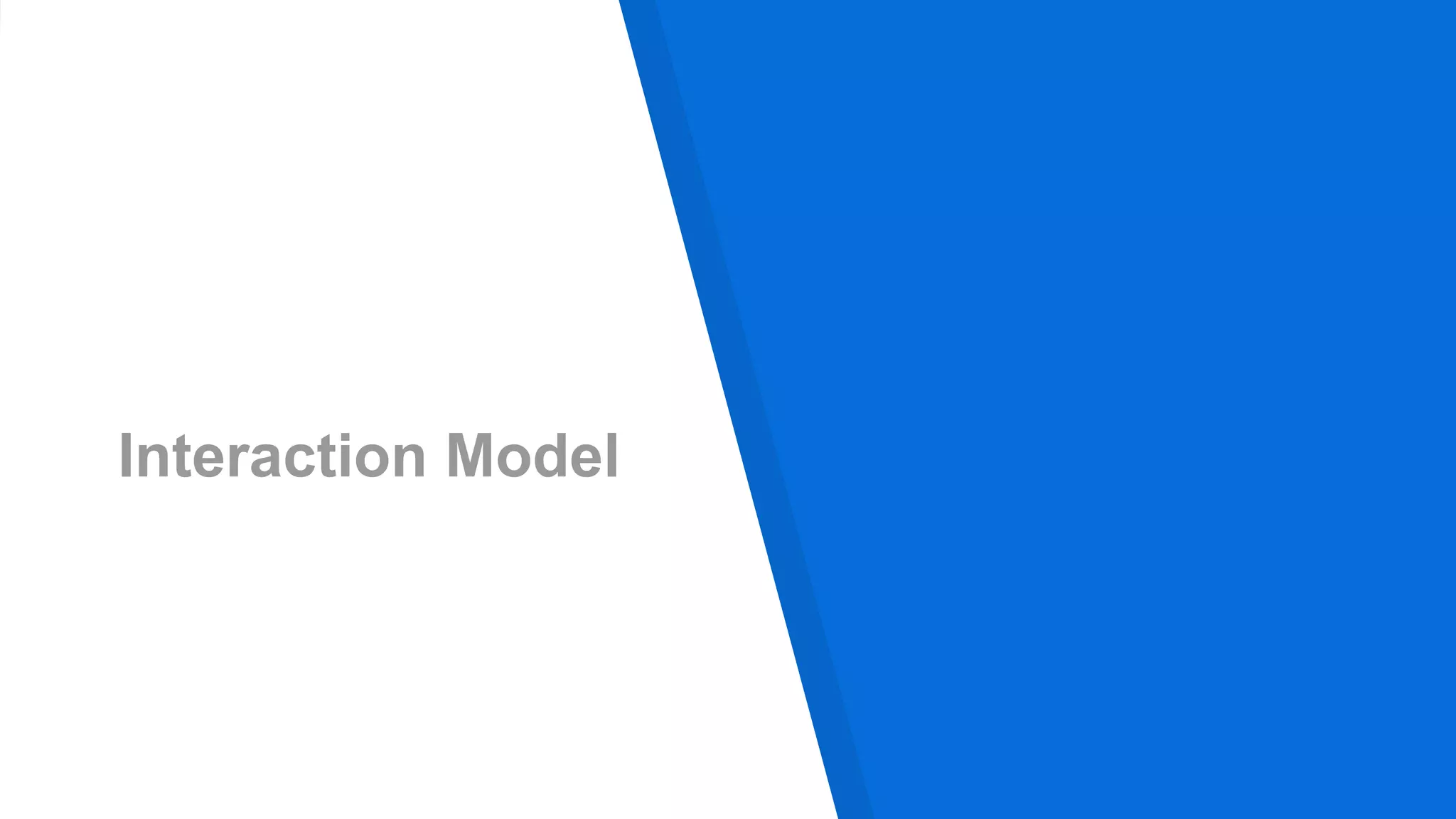 Interaction Model
 