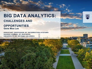 Big Data Analytics: Challenges and Opportunities | PPTX