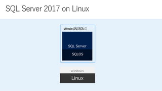 SQL Server
Windows
Linux
SQLOS
 