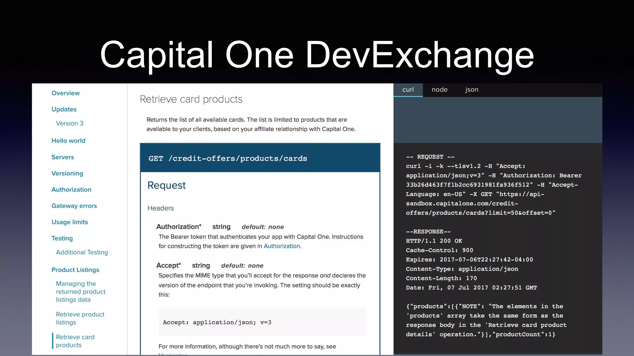 Capital One DevExchange
 