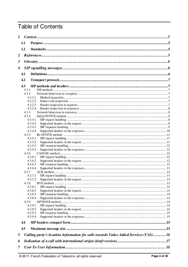 Ip Interconnexion Interface Specification Based On Sip Sdp V2 1