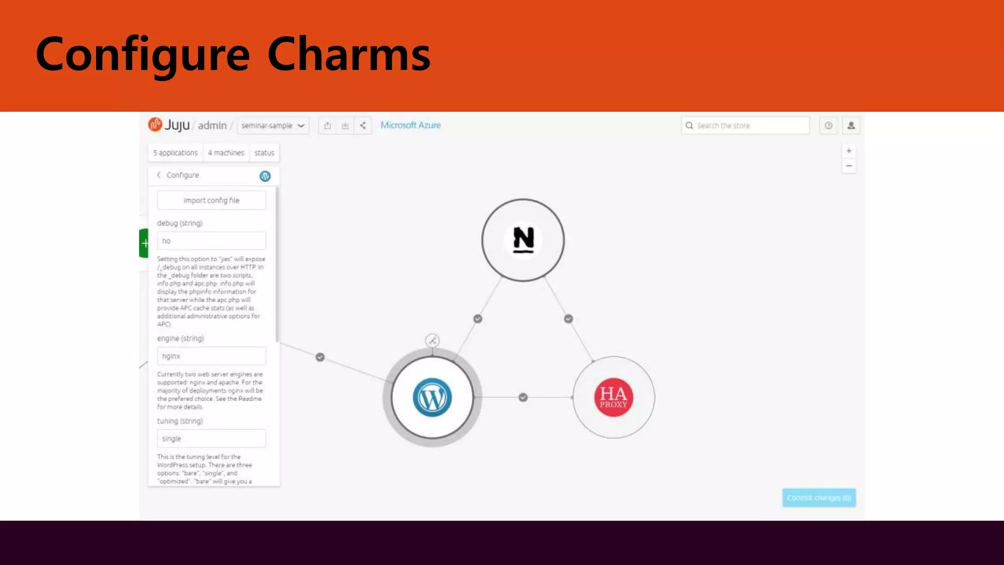 Configure Charms
 