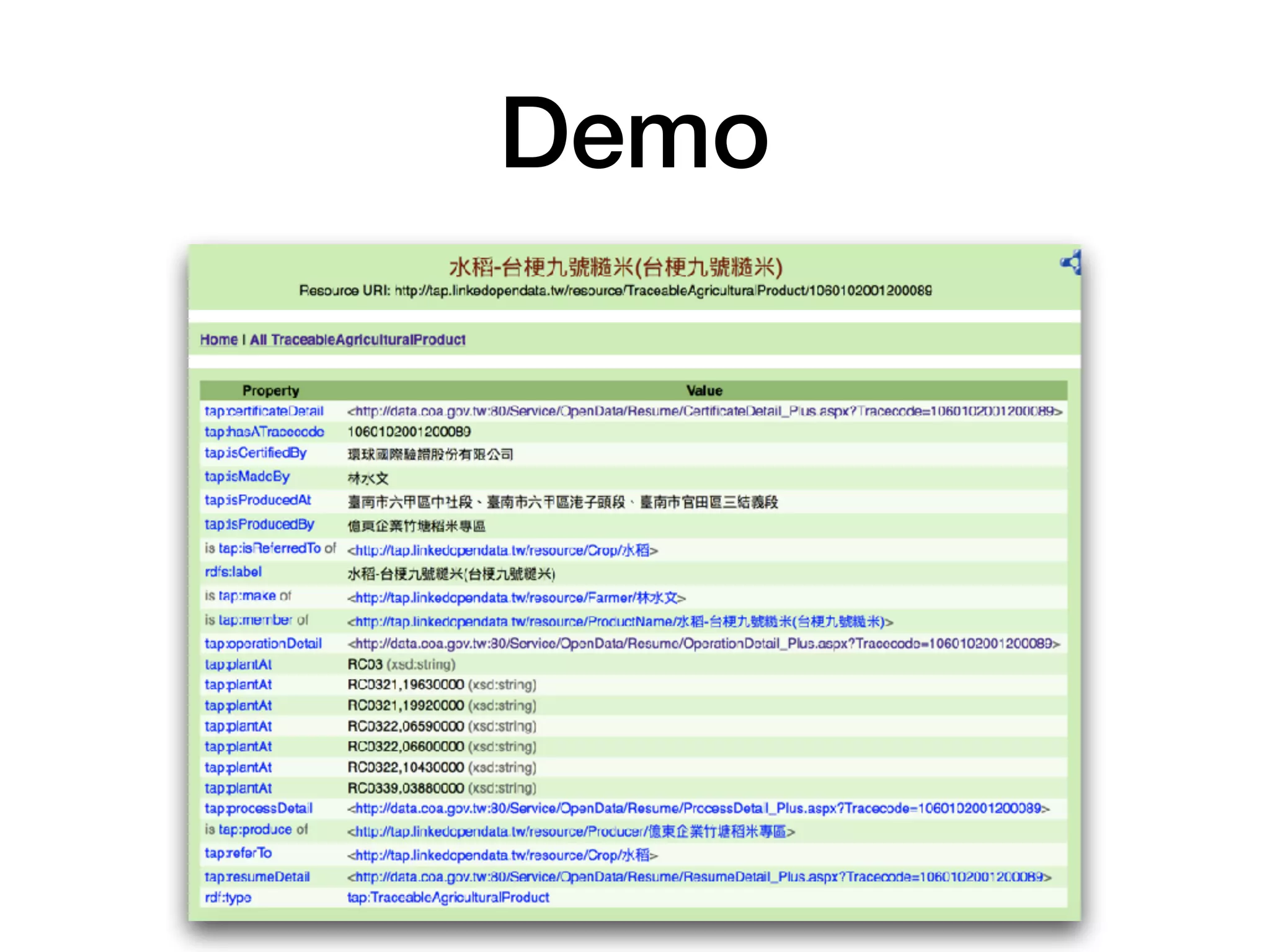 Demo
 