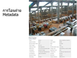 การโอนถ่าย
Metadata
 