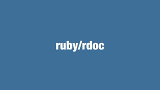 ruby/rdoc
 