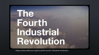 4ª REVOLUÇÃO INDUSTRIAL
https://www.weforum.org/focus/the-fourth-industrial-revolution
 