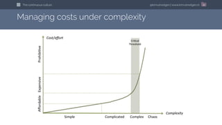 @kimvanwilgen | www.kimvanwilgen.nlThe continuous culture 21
Managing costs under complexity
 