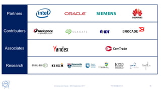 Partners
Contributors
Associates
Research
Universe and Clouds - 26th September 2017 Tim.Bell@cern.ch 35
 
