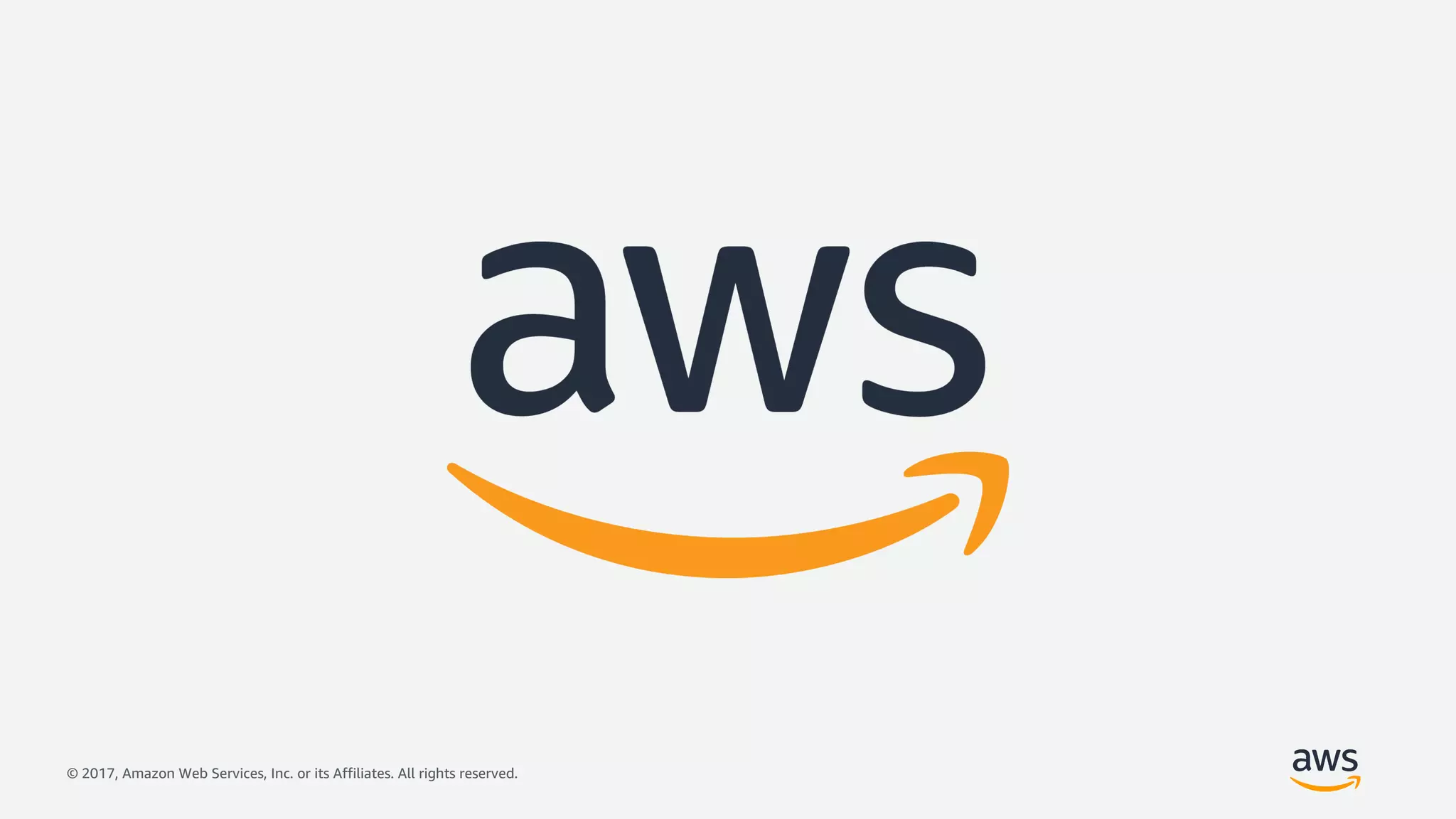 © 2017, Amazon Web Services, Inc. or its Affiliates. All rights reserved.
 