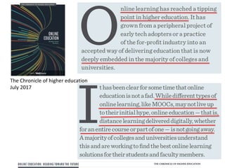 The Chronicle of higher education
July 2017
 