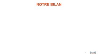 NOTRE BILAN
5
 