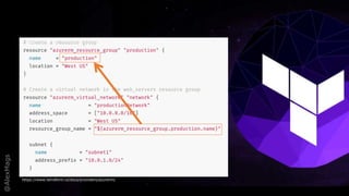 @AlexMags
https://www.terraform.io/docs/providers/azurerm/
 