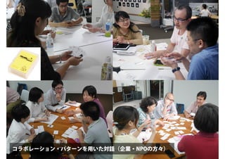 コラボレーション・パターンを用いた対話（企業・NPOの方々）
 