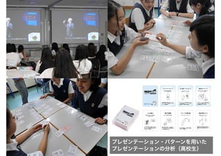 プレゼンテーション・パターンを用いた
プレゼンテーションの分析（高校生）
 