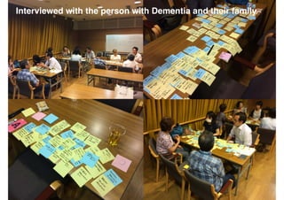 Interviewed with the person with Dementia and their family
 