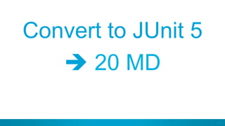 58
Convert to JUnit 5
è 20 MD
 