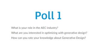 Generative Design 101 for Architecture, Engineering & Construction by ...