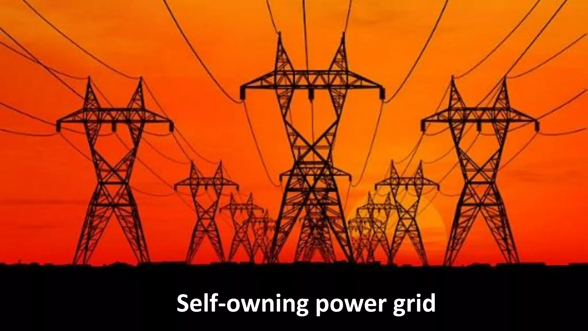 Self-owning power grid
 