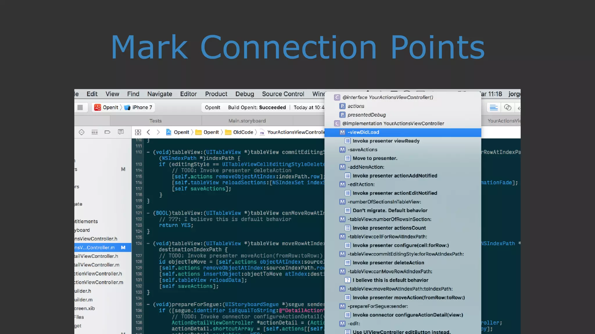 Mark Connection Points
 