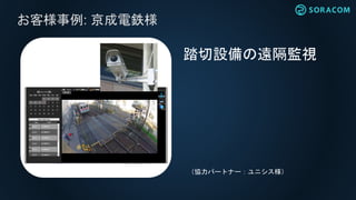お客様事例: 京成電鉄様
踏切設備の遠隔監視
（協力パートナー：ユニシス様）
 