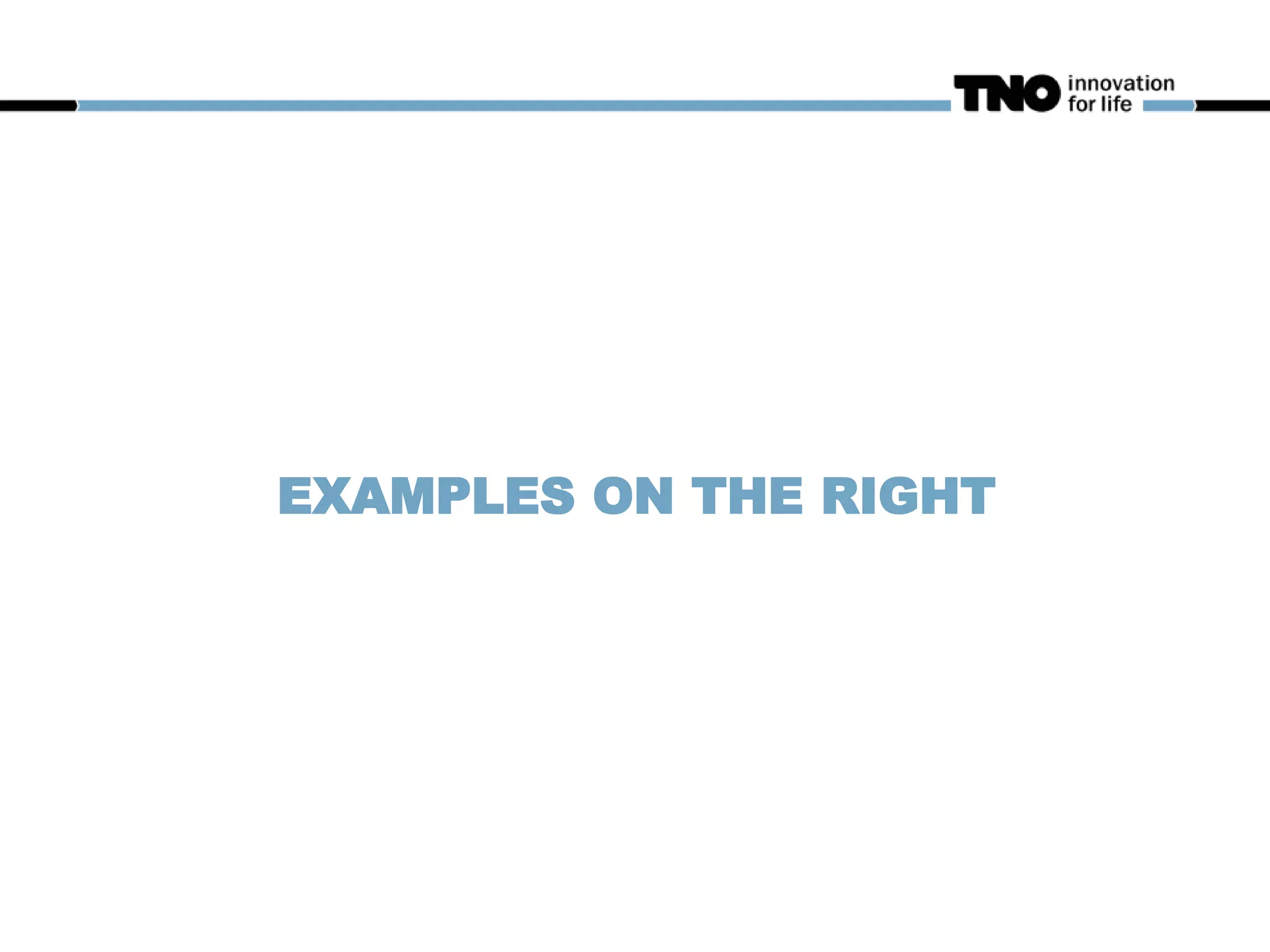 EXAMPLES ON THE RIGHT
 