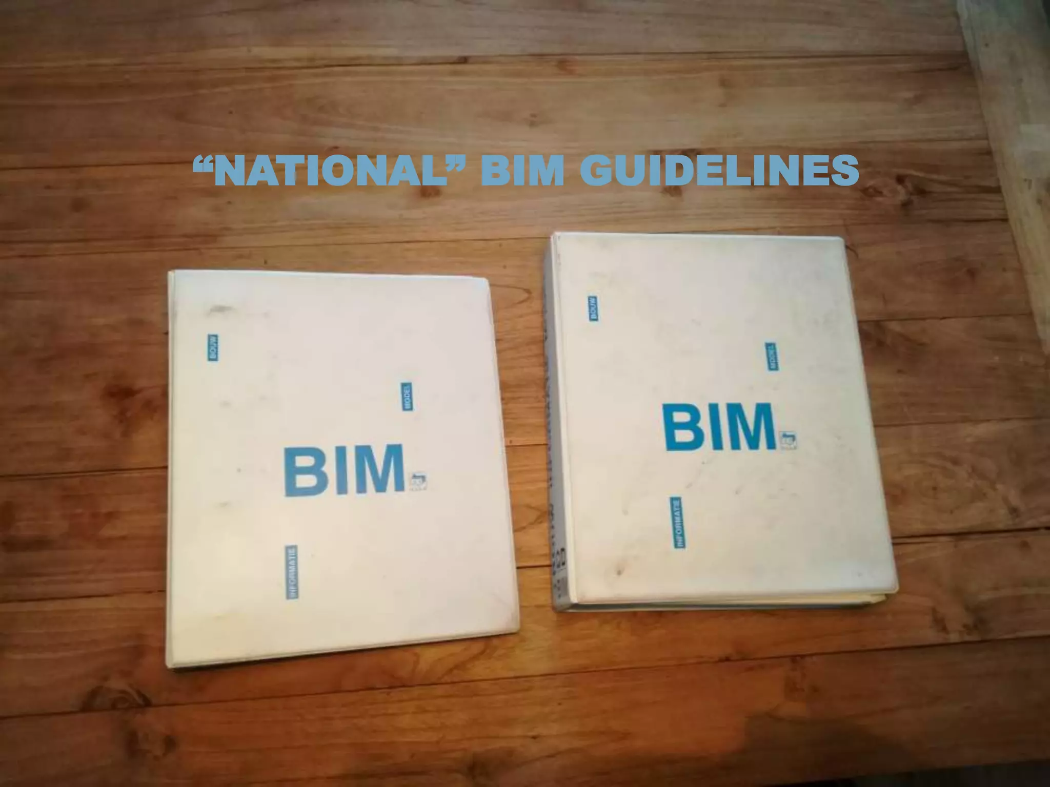 “NATIONAL” BIM GUIDELINES
 