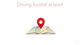 Driving footfall at boot
 