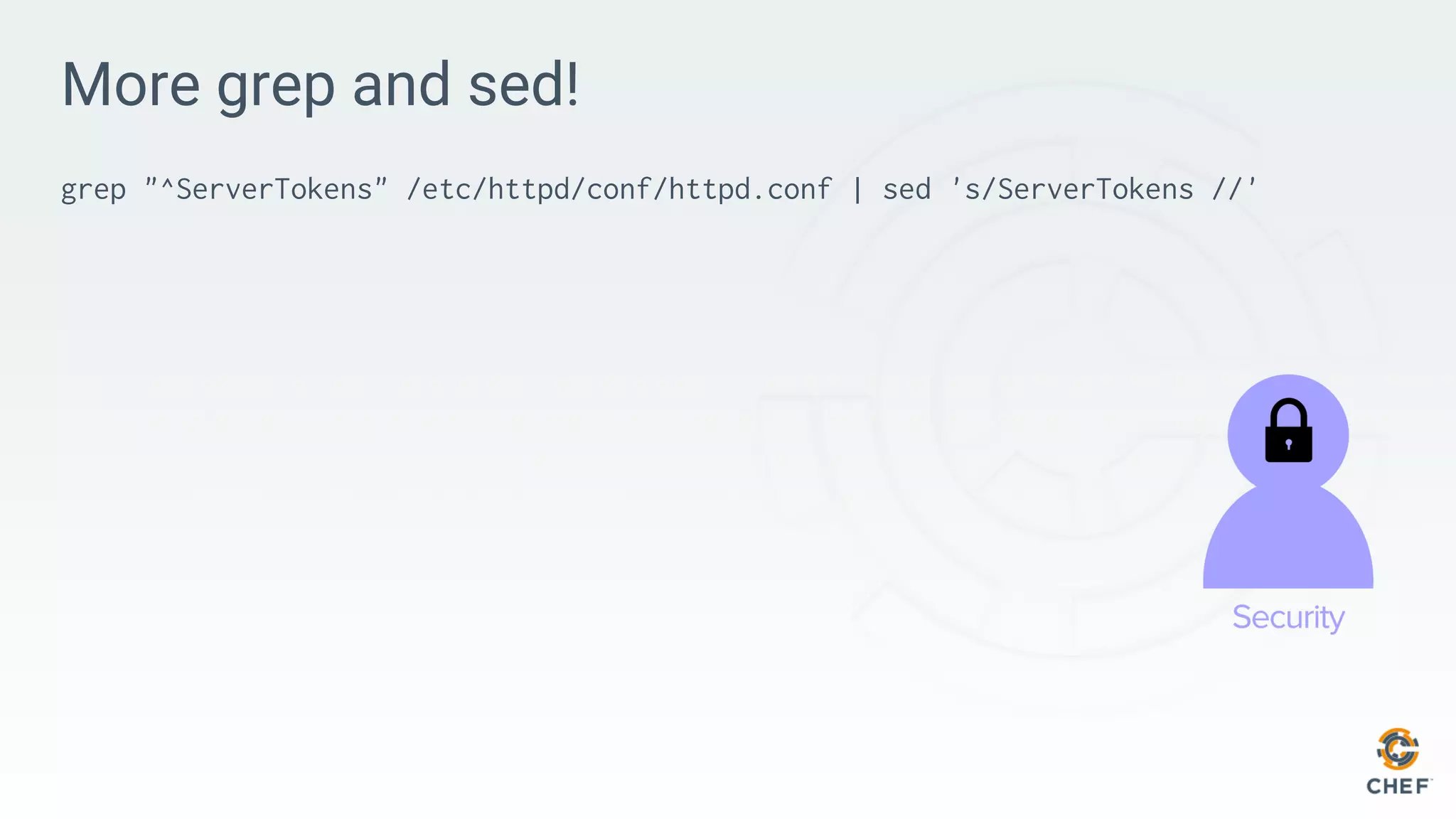 More grep and sed!
grep "^ServerTokens" /etc/httpd/conf/httpd.conf | sed 's/ServerTokens //'
 